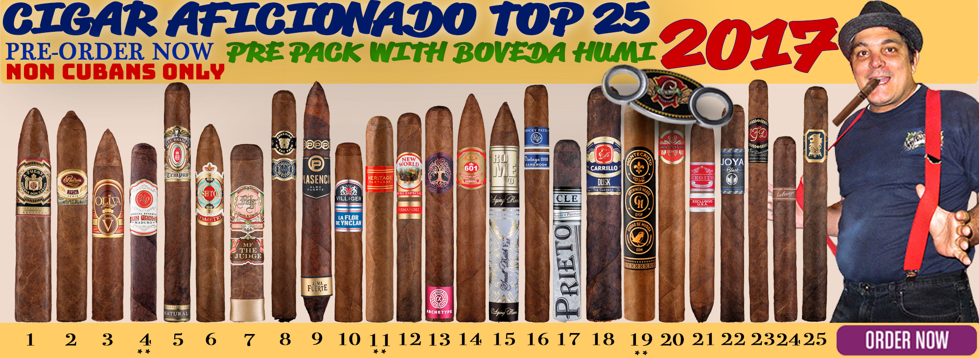 2017 Cigar Aficionado Top 25